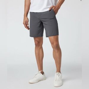 Vuori Meta Short 8" In Charcoal Gray. Size 38
